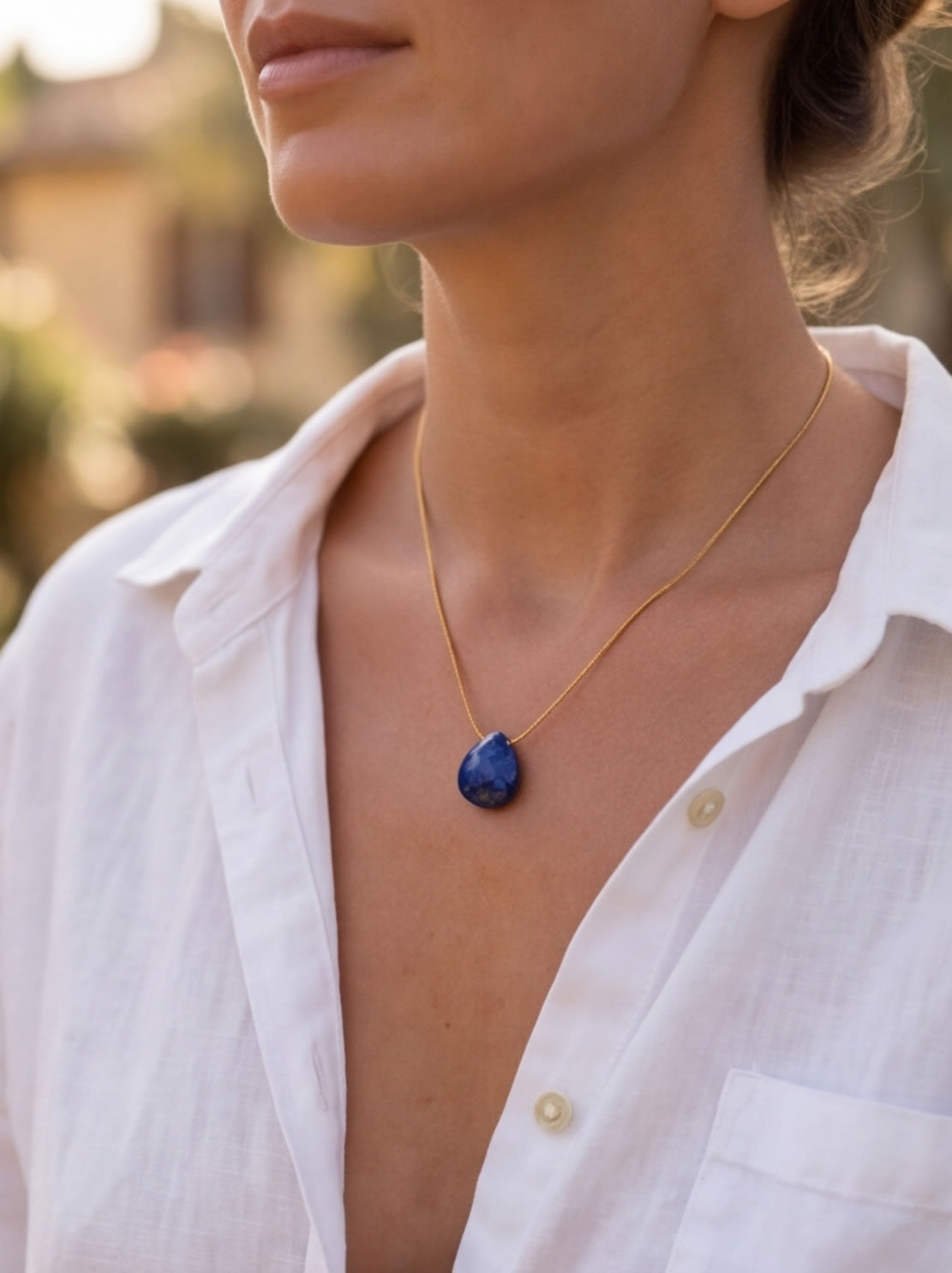 Opulent Lapis Lazuli Elegant Necklace for Queen