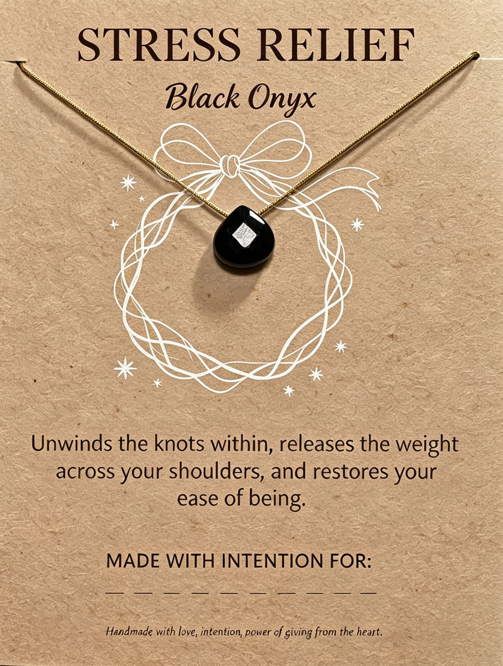 Black Onyx Soul-Lit Necklace For Stress Relief