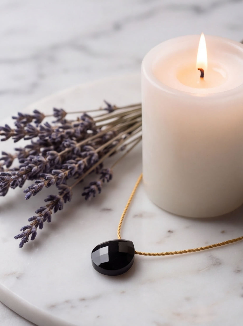 Black Onyx Soul-Lit Necklace For Stress Relief
