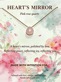Polished Rose Quartz Necklace, Meet Heart’s Mirror