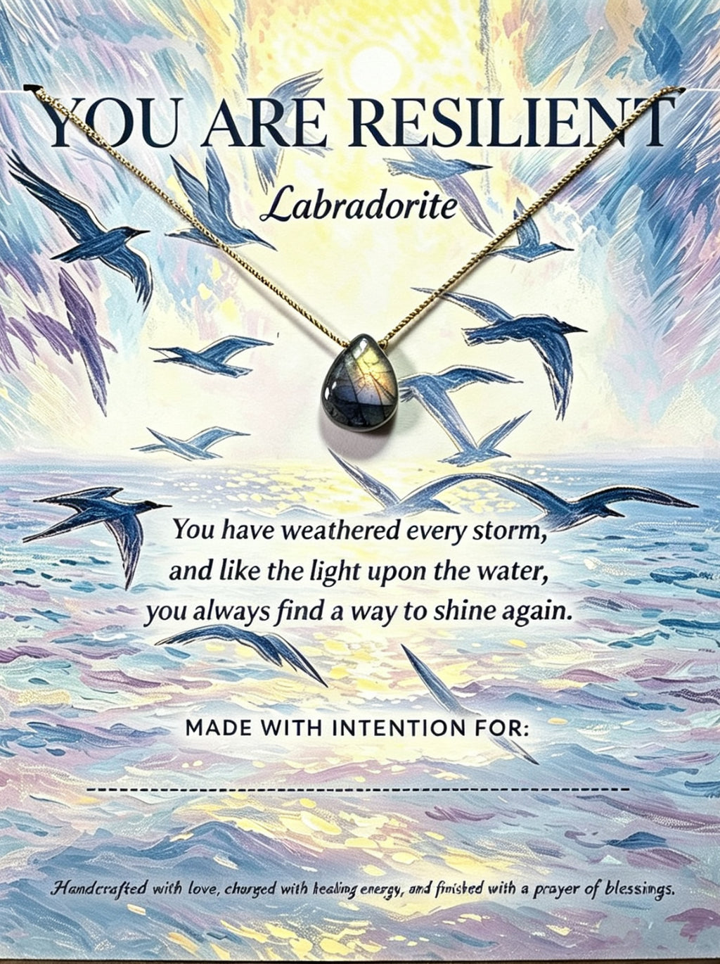 Labradorite Goddess Necklace For You Are Resilient