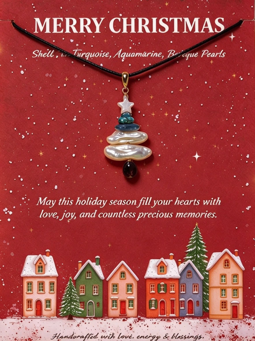 Lux Baroque Pearls Necklack For Christmas Greeting