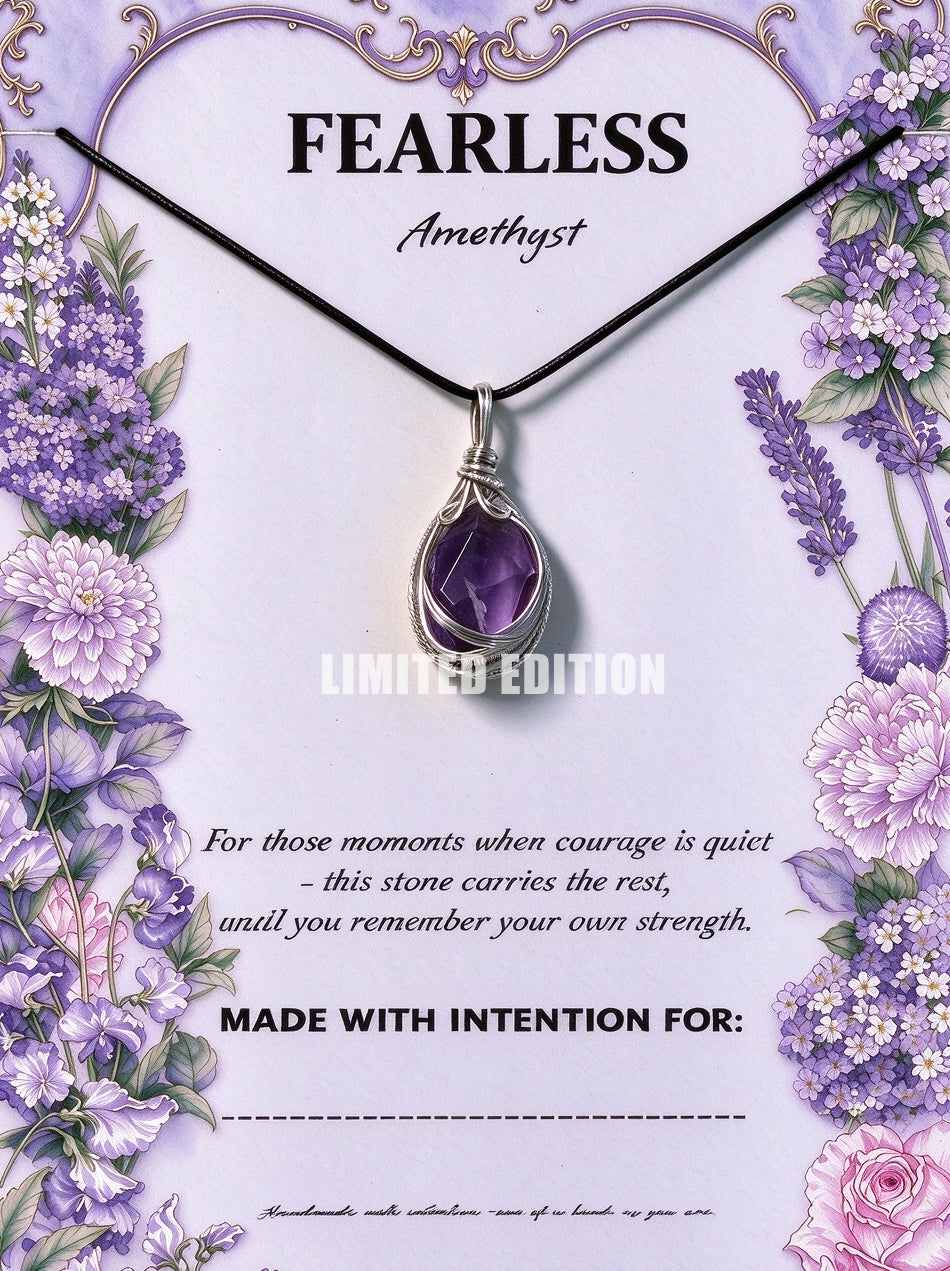 Amethyst Handcrafted Necklace For Fearless - Limited Edition