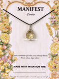 Citrine Handcrafted Lux Necklace For Manifest - Limited Edition