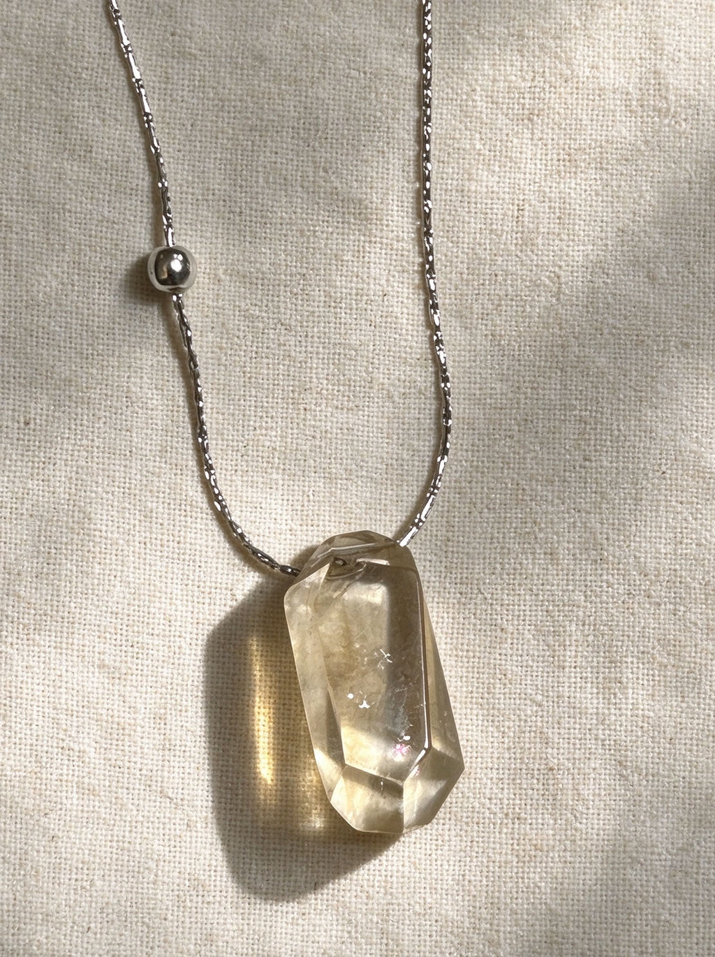 Refined Free-Form Citrine Manifestation Necklace