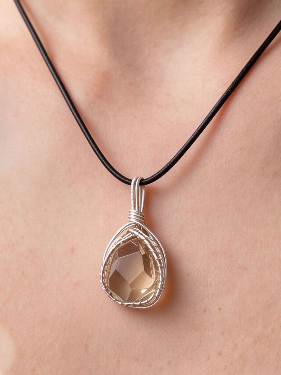 Citrine Handcrafted Lux Necklace For Manifest - Limited Edition