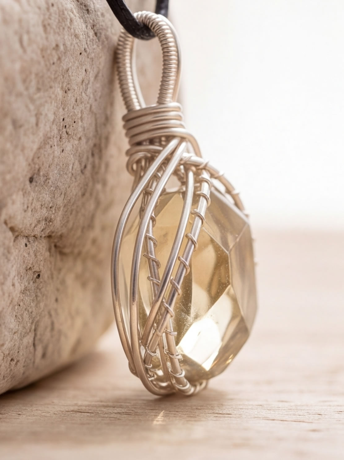 Citrine Handcrafted Lux Necklace For Manifest - Limited Edition