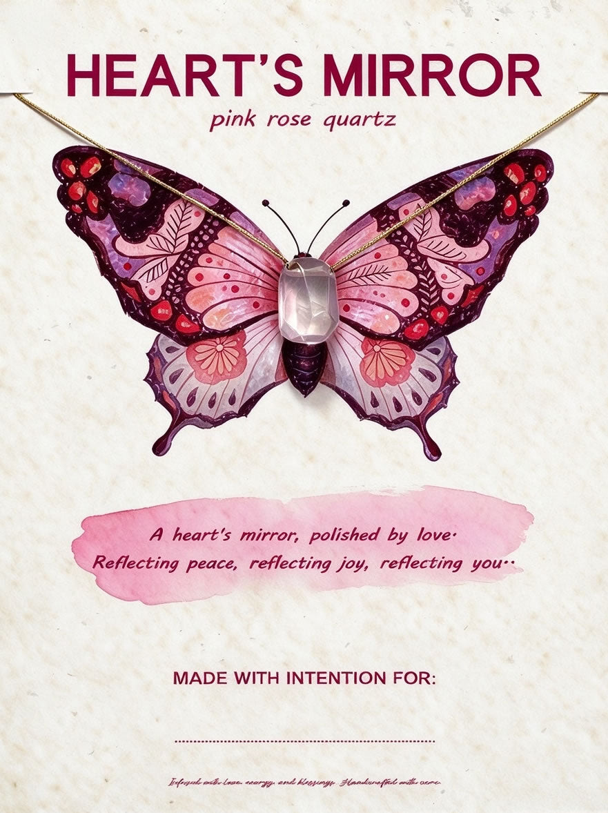 Natural Realm Pink Rose Quartz Necklace for Love's Reflection