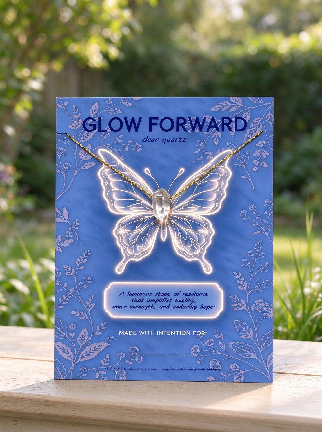 Natural Realm Clear Quartz Necklace for Glow Forward