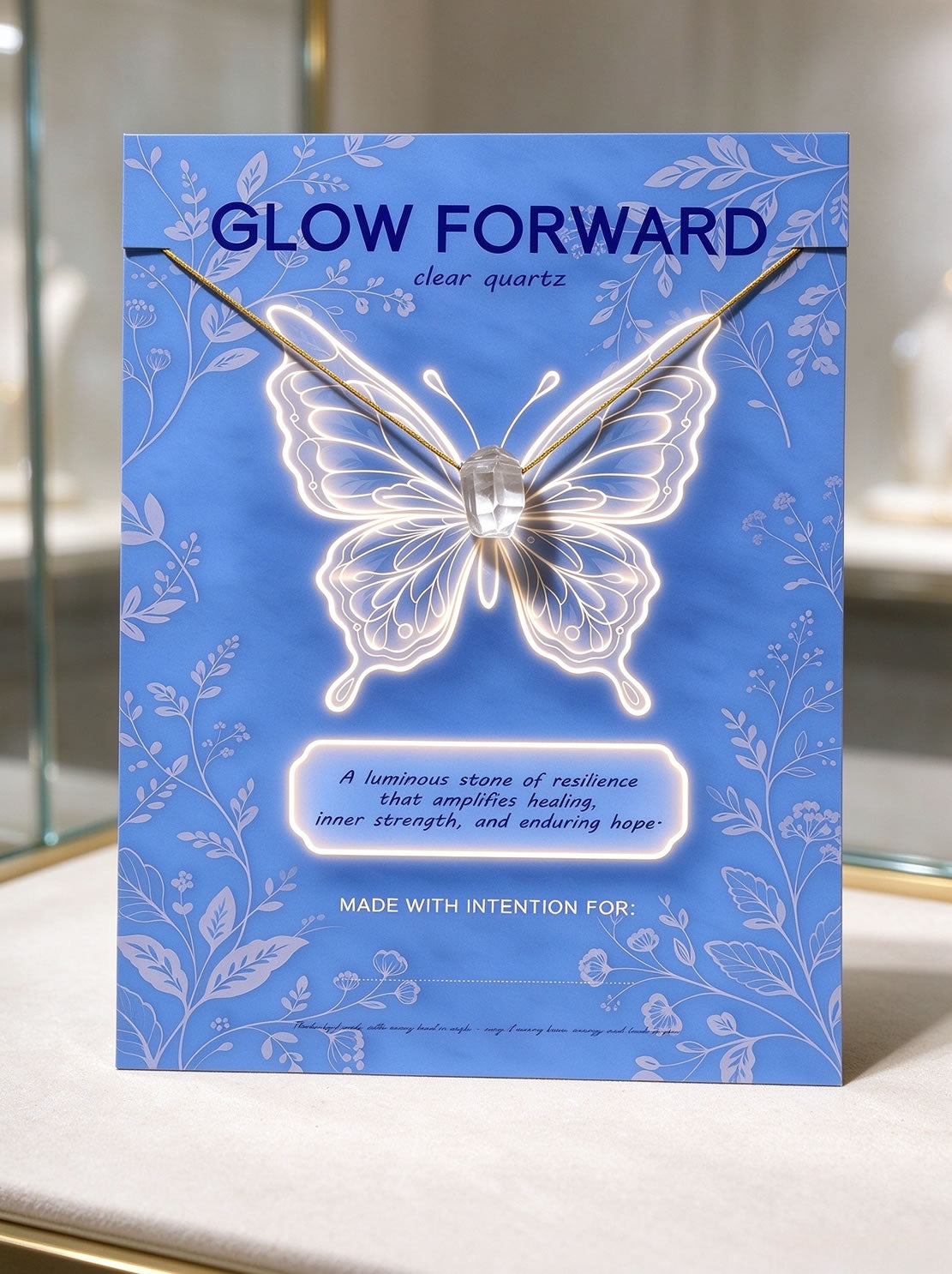 Natural Realm Clear Quartz Necklace for Glow Forward