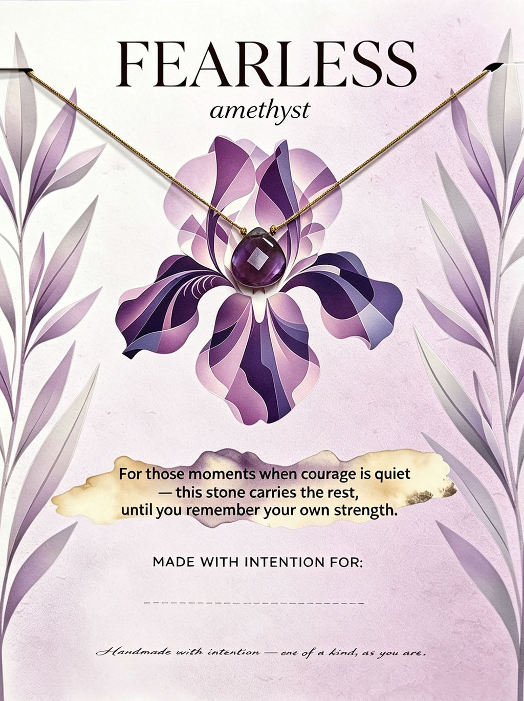 Amethyst Handcrafted Necklace For Fearless